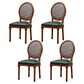 Wooden Dining Side Chairs Victorian Style King Louis Back Side Chair, 20'' Wide Green 4 Piece Set Clearhalo ' kitchen&dining_furn' 'Dining Chairs' 'Dining Tables & Seating' 'dining_chair' 'furn' 'furn_dining_chair' 'Furniture' 'furniture_dining_chair' 'Kitchen & Dining Furniture' 'kitchen' 3671604