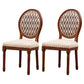 Wooden Dining Side Chairs Victorian Style King Louis Back Side Chair, 20'' Wide Off-White 2 Piece Set Clearhalo ' kitchen&dining_furn' 'Dining Chairs' 'Dining Tables & Seating' 'dining_chair' 'furn' 'furn_dining_chair' 'Furniture' 'furniture_dining_chair' 'Kitchen & Dining Furniture' 'kitchen' 3671606
