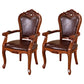 Leather High Back Dining Side Chair Kitchen Side Chair with Solid Wood Legs 2 Piece Set Clearhalo ' kitchen&dining_furn' 'Dining Chairs' 'Dining Tables & Seating' 'dining_chair' 'furn' 'furn_dining_chair' 'Furniture' 'furniture_dining_chair' 'Kitchen & Dining Furniture' 'kitchen' 3671609