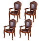 Leather High Back Dining Side Chair Kitchen Side Chair with Solid Wood Legs 4 Piece Set Clearhalo ' kitchen&dining_furn' 'Dining Chairs' 'Dining Tables & Seating' 'dining_chair' 'furn' 'furn_dining_chair' 'Furniture' 'furniture_dining_chair' 'Kitchen & Dining Furniture' 'kitchen' 3671611