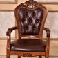 Leather High Back Dining Side Chair Kitchen Side Chair with Solid Wood Legs Clearhalo ' kitchen&dining_furn' 'Dining Chairs' 'Dining Tables & Seating' 'dining_chair' 'furn' 'furn_dining_chair' 'Furniture' 'furniture_dining_chair' 'Kitchen & Dining Furniture' 'kitchen' 3671614