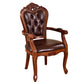 Leather High Back Dining Side Chair Kitchen Side Chair with Solid Wood Legs Clearhalo ' kitchen&dining_furn' 'Dining Chairs' 'Dining Tables & Seating' 'dining_chair' 'furn' 'furn_dining_chair' 'Furniture' 'furniture_dining_chair' 'Kitchen & Dining Furniture' 'kitchen' 3671616