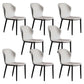 Scandinavian Home Side Chair Indoor Wingback Metal Armless Dining Room Chair Light Gray 8 Piece Set Clearhalo ' kitchen&dining_furn' 'Dining Chairs' 'Dining Tables & Seating' 'dining_chair' 'furn' 'furn_dining_chair' 'Furniture' 'furniture_dining_chair' 'Kitchen & Dining Furniture' 'kitchen' 3671647