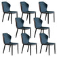 Scandinavian Home Side Chair Indoor Wingback Metal Armless Dining Room Chair Blue 8 Piece Set Clearhalo ' kitchen&dining_furn' 'Dining Chairs' 'Dining Tables & Seating' 'dining_chair' 'furn' 'furn_dining_chair' 'Furniture' 'furniture_dining_chair' 'Kitchen & Dining Furniture' 'kitchen' 3671655
