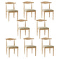 Scandinavian Side Chair Open Back Metal Upholstered Dining Room Chair for Home Beige 8 Piece Set Natural Wood Clearhalo ' kitchen&dining_furn' 'Dining Chairs' 'Dining Tables & Seating' 'dining_chair' 'furn' 'furn_dining_chair' 'Furniture' 'furniture_dining_chair' 'Kitchen & Dining Furniture' 'kitchen' 3671682
