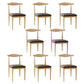 Scandinavian Side Chair Open Back Metal Upholstered Dining Room Chair for Home Brown 8 Piece Set Natural Wood Clearhalo ' kitchen&dining_furn' 'Dining Chairs' 'Dining Tables & Seating' 'dining_chair' 'furn' 'furn_dining_chair' 'Furniture' 'furniture_dining_chair' 'Kitchen & Dining Furniture' 'kitchen' 3671689