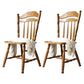Country Solid Wood Square Dining Chair Slat Back Dining Side Armless Chair Walnut 2 Piece Set Clearhalo ' kitchen&dining_furn' 'Dining Chairs' 'Dining Tables & Seating' 'dining_chair' 'furn' 'furn_dining_chair' 'Furniture' 'furniture_dining_chair' 'Kitchen & Dining Furniture' 'kitchen' 3671730