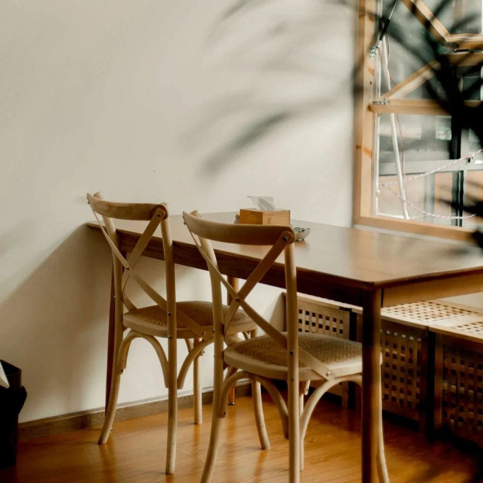 Country Style Square Dining Chair Kitchen Cross Back Dining Side Chair Clearhalo ' kitchen&dining_furn' 'Dining Chairs' 'Dining Tables & Seating' 'dining_chair' 'furn' 'furn_dining_chair' 'Furniture' 'furniture_dining_chair' 'Kitchen & Dining Furniture' 'kitchen' 3671752