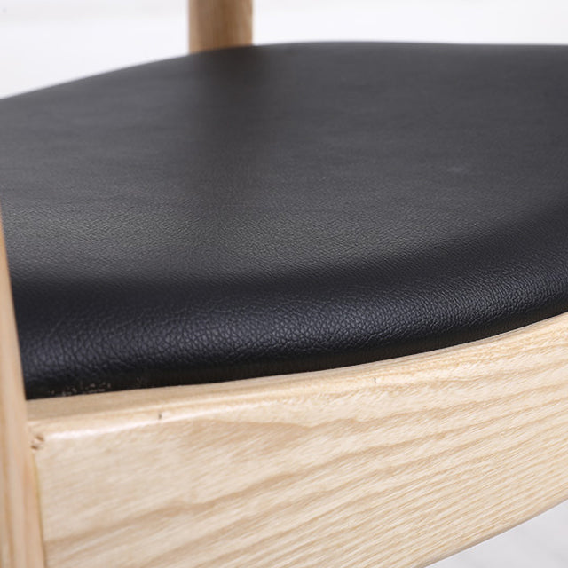 Scandinavian Style Wood Dining Side Chair Home Open Back Dining Side Chair with Arm Clearhalo ' kitchen&dining_furn' 'Dining Chairs' 'Dining Tables & Seating' 'dining_chair' 'furn' 'furn_dining_chair' 'Furniture' 'furniture_dining_chair' 'Kitchen & Dining Furniture' 'kitchen' 3671765