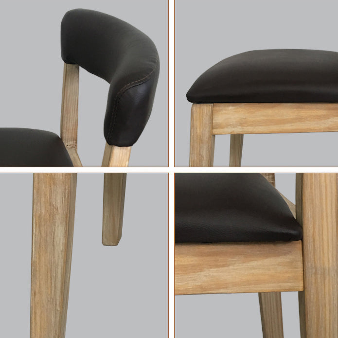 Country Style Solid Wood Dining Room Chair Armless Open Back Dining Side Chair for Home Use Clearhalo ' kitchen&dining_furn' 'Dining Chairs' 'Dining Tables & Seating' 'dining_chair' 'furn' 'furn_dining_chair' 'Furniture' 'furniture_dining_chair' 'Kitchen & Dining Furniture' 'kitchen' 3671790