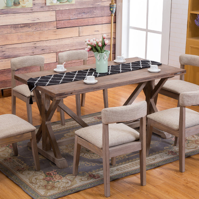 Country Style Solid Wood Dining Room Chair Armless Open Back Dining Side Chair for Home Use Clearhalo ' kitchen&dining_furn' 'Dining Chairs' 'Dining Tables & Seating' 'dining_chair' 'furn' 'furn_dining_chair' 'Furniture' 'furniture_dining_chair' 'Kitchen & Dining Furniture' 'kitchen' 3671791