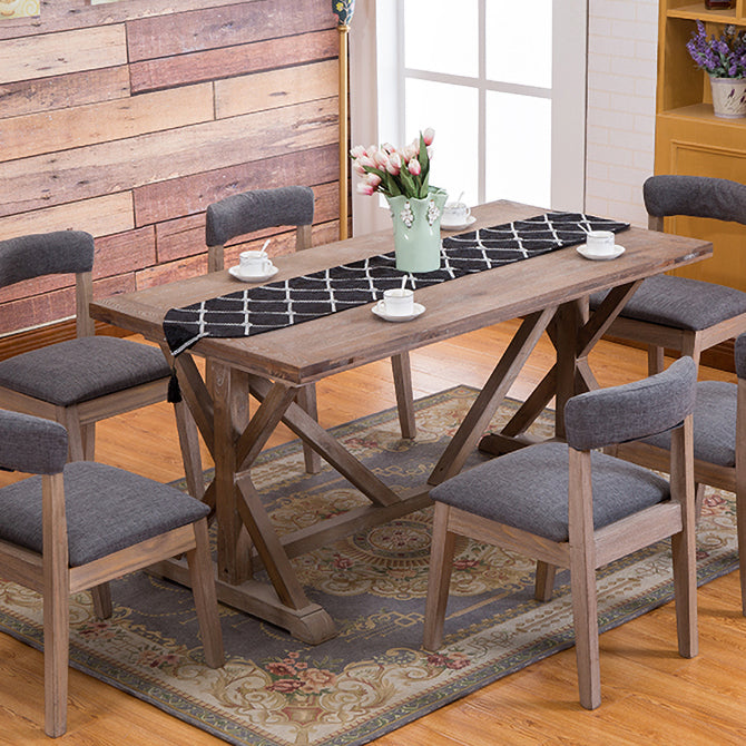 Country Style Solid Wood Dining Room Chair Armless Open Back Dining Side Chair for Home Use Clearhalo ' kitchen&dining_furn' 'Dining Chairs' 'Dining Tables & Seating' 'dining_chair' 'furn' 'furn_dining_chair' 'Furniture' 'furniture_dining_chair' 'Kitchen & Dining Furniture' 'kitchen' 3671793