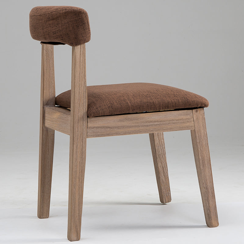 Country Style Solid Wood Dining Room Chair Armless Open Back Dining Side Chair for Home Use Coffee 1 Piece Clearhalo ' kitchen&dining_furn' 'Dining Chairs' 'Dining Tables & Seating' 'dining_chair' 'furn' 'furn_dining_chair' 'Furniture' 'furniture_dining_chair' 'Kitchen & Dining Furniture' 'kitchen' 3671800