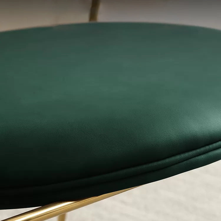 Nordic Cushioned Dining Chair 33"H King Louis Back Side Chair with Metal Base for Restaurant Clearhalo ' kitchen&dining_furn' 'Dining Chairs' 'Dining Tables & Seating' 'dining_chair' 'furn' 'furn_dining_chair' 'Furniture' 'furniture_dining_chair' 'Kitchen & Dining Furniture' 'kitchen' 3671817