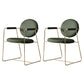 Nordic Cushioned Dining Chair 33"H King Louis Back Side Chair with Metal Base for Restaurant Blackish Green 2 Piece Set Clearhalo ' kitchen&dining_furn' 'Dining Chairs' 'Dining Tables & Seating' 'dining_chair' 'furn' 'furn_dining_chair' 'Furniture' 'furniture_dining_chair' 'Kitchen & Dining Furniture' 'kitchen' 3671833