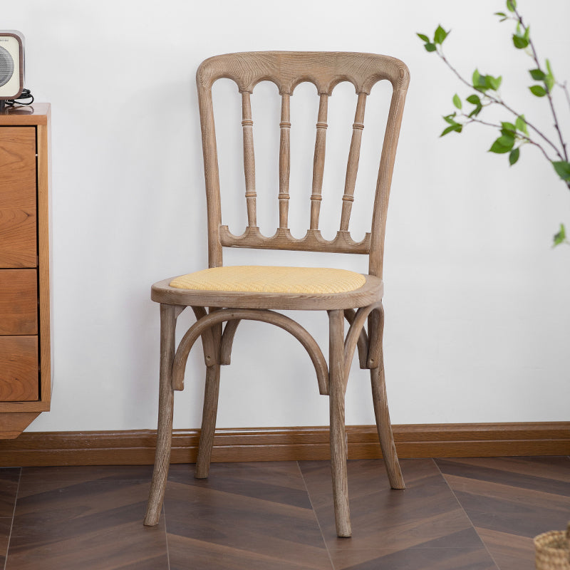 Wood Farmhouse Side Chair Slat Back Weathered Dining Side Chair for Restaurant Grey 1 Piece Clearhalo ' kitchen&dining_furn' 'Dining Chairs' 'Dining Tables & Seating' 'dining_chair' 'furn' 'furn_dining_chair' 'Furniture' 'furniture_dining_chair' 'Kitchen & Dining Furniture' 'kitchen' 3671839