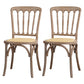 Wood Farmhouse Side Chair Slat Back Weathered Dining Side Chair for Restaurant Grey 2 Piece Set Clearhalo ' kitchen&dining_furn' 'Dining Chairs' 'Dining Tables & Seating' 'dining_chair' 'furn' 'furn_dining_chair' 'Furniture' 'furniture_dining_chair' 'Kitchen & Dining Furniture' 'kitchen' 3671840