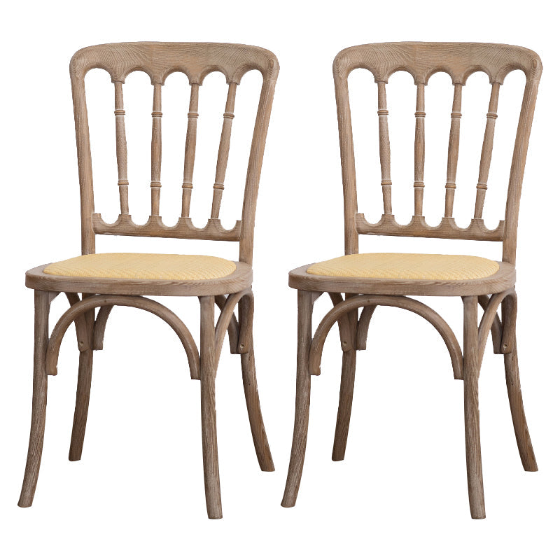 Wood Farmhouse Side Chair Slat Back Weathered Dining Side Chair for Restaurant Grey 2 Piece Set Clearhalo ' kitchen&dining_furn' 'Dining Chairs' 'Dining Tables & Seating' 'dining_chair' 'furn' 'furn_dining_chair' 'Furniture' 'furniture_dining_chair' 'Kitchen & Dining Furniture' 'kitchen' 3671840