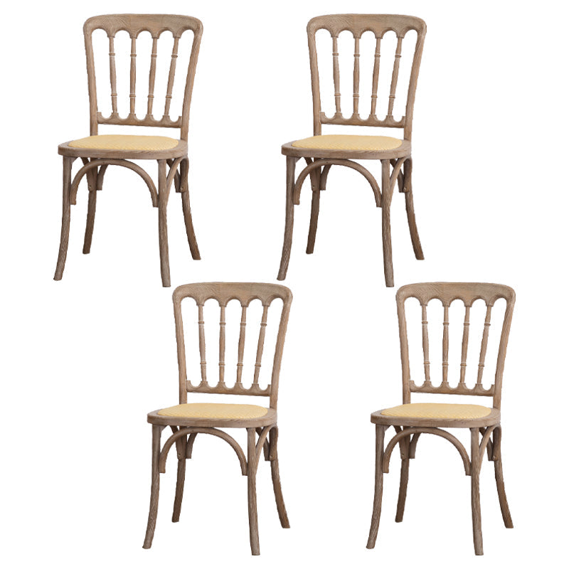 Wood Farmhouse Side Chair Slat Back Weathered Dining Side Chair for Restaurant Grey 4 Piece Set Clearhalo ' kitchen&dining_furn' 'Dining Chairs' 'Dining Tables & Seating' 'dining_chair' 'furn' 'furn_dining_chair' 'Furniture' 'furniture_dining_chair' 'Kitchen & Dining Furniture' 'kitchen' 3671842