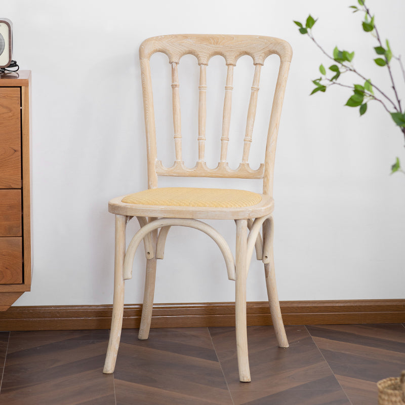 Wood Farmhouse Side Chair Slat Back Weathered Dining Side Chair for Restaurant White 1 Piece Clearhalo ' kitchen&dining_furn' 'Dining Chairs' 'Dining Tables & Seating' 'dining_chair' 'furn' 'furn_dining_chair' 'Furniture' 'furniture_dining_chair' 'Kitchen & Dining Furniture' 'kitchen' 3671844
