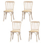 Wood Farmhouse Side Chair Slat Back Weathered Dining Side Chair for Restaurant White 4 Piece Set Clearhalo ' kitchen&dining_furn' 'Dining Chairs' 'Dining Tables & Seating' 'dining_chair' 'furn' 'furn_dining_chair' 'Furniture' 'furniture_dining_chair' 'Kitchen & Dining Furniture' 'kitchen' 3671848