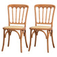 Wood Farmhouse Side Chair Slat Back Weathered Dining Side Chair for Restaurant Light Brown 2 Piece Set Clearhalo ' kitchen&dining_furn' 'Dining Chairs' 'Dining Tables & Seating' 'dining_chair' 'furn' 'furn_dining_chair' 'Furniture' 'furniture_dining_chair' 'Kitchen & Dining Furniture' 'kitchen' 3671852