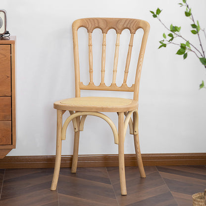 Wood Farmhouse Side Chair Slat Back Weathered Dining Side Chair for Restaurant Natural 1 Piece Clearhalo ' kitchen&dining_furn' 'Dining Chairs' 'Dining Tables & Seating' 'dining_chair' 'furn' 'furn_dining_chair' 'Furniture' 'furniture_dining_chair' 'Kitchen & Dining Furniture' 'kitchen' 3671856