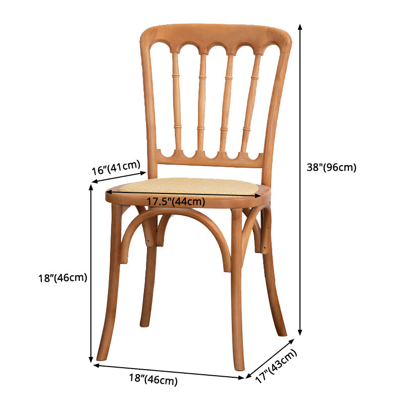 Wood Farmhouse Side Chair Slat Back Weathered Dining Side Chair for Restaurant Clearhalo ' kitchen&dining_furn' 'Dining Chairs' 'Dining Tables & Seating' 'dining_chair' 'furn' 'furn_dining_chair' 'Furniture' 'furniture_dining_chair' 'Kitchen & Dining Furniture' 'kitchen' 3671857