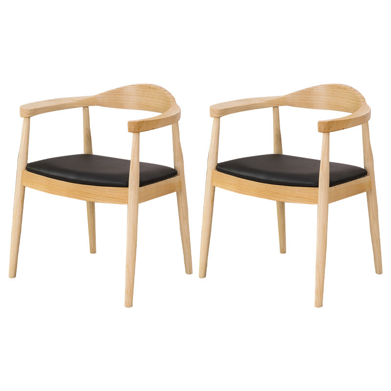 Scandinavian Style Wood Dining Chairs Open Back Dining Side Chair Home Side Chair Wood 2 Piece Set Clearhalo ' kitchen&dining_furn' 'Dining Chairs' 'Dining Tables & Seating' 'dining_chair' 'furn' 'furn_dining_chair' 'Furniture' 'furniture_dining_chair' 'Kitchen & Dining Furniture' 'kitchen' 3671870