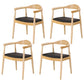 Scandinavian Style Wood Dining Chairs Open Back Dining Side Chair Home Side Chair Wood 4 Piece Set Clearhalo ' kitchen&dining_furn' 'Dining Chairs' 'Dining Tables & Seating' 'dining_chair' 'furn' 'furn_dining_chair' 'Furniture' 'furniture_dining_chair' 'Kitchen & Dining Furniture' 'kitchen' 3671872