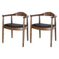 Scandinavian Style Wood Dining Chairs Open Back Dining Side Chair Home Side Chair Light Brown 2 Piece Set Clearhalo ' kitchen&dining_furn' 'Dining Chairs' 'Dining Tables & Seating' 'dining_chair' 'furn' 'furn_dining_chair' 'Furniture' 'furniture_dining_chair' 'Kitchen & Dining Furniture' 'kitchen' 3671876