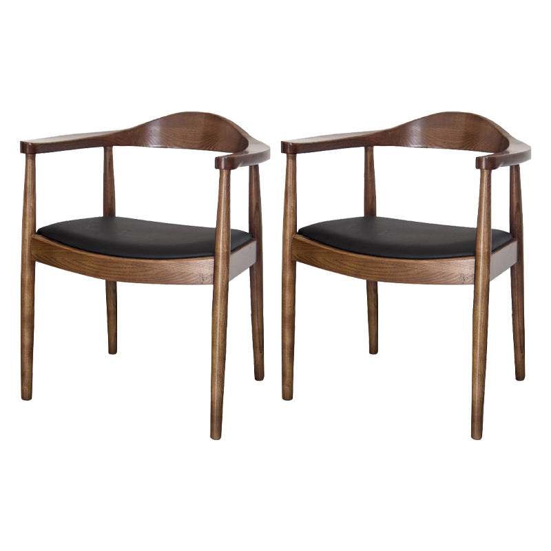 Scandinavian Style Wood Dining Chairs Open Back Dining Side Chair Home Side Chair Light Brown 2 Piece Set Clearhalo ' kitchen&dining_furn' 'Dining Chairs' 'Dining Tables & Seating' 'dining_chair' 'furn' 'furn_dining_chair' 'Furniture' 'furniture_dining_chair' 'Kitchen & Dining Furniture' 'kitchen' 3671876