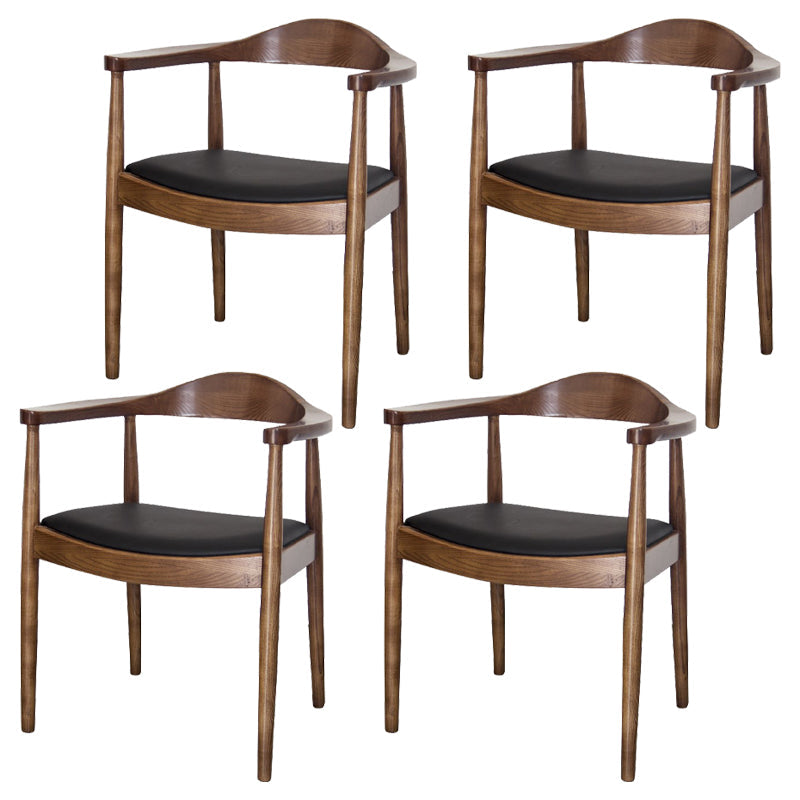 Scandinavian Style Wood Dining Chairs Open Back Dining Side Chair Home Side Chair Light Brown 4 Piece Set Clearhalo ' kitchen&dining_furn' 'Dining Chairs' 'Dining Tables & Seating' 'dining_chair' 'furn' 'furn_dining_chair' 'Furniture' 'furniture_dining_chair' 'Kitchen & Dining Furniture' 'kitchen' 3671878