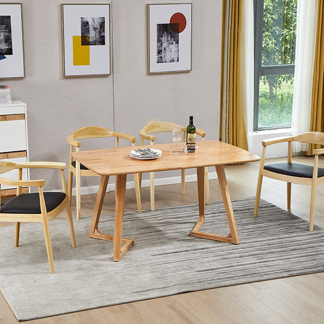 Scandinavian Style Wood Dining Chairs Open Back Dining Side Chair Home Side Chair Clearhalo ' kitchen&dining_furn' 'Dining Chairs' 'Dining Tables & Seating' 'dining_chair' 'furn' 'furn_dining_chair' 'Furniture' 'furniture_dining_chair' 'Kitchen & Dining Furniture' 'kitchen' 3671883
