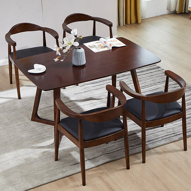 Scandinavian Style Wood Dining Chairs Open Back Dining Side Chair Home Side Chair Clearhalo ' kitchen&dining_furn' 'Dining Chairs' 'Dining Tables & Seating' 'dining_chair' 'furn' 'furn_dining_chair' 'Furniture' 'furniture_dining_chair' 'Kitchen & Dining Furniture' 'kitchen' 3671889