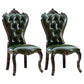 European style Birch Leather Side chair Light color Parsons Dining Chair Black 2 Piece Set Clearhalo ' kitchen&dining_furn' 'Dining Chairs' 'Dining Tables & Seating' 'dining_chair' 'furn' 'furn_dining_chair' 'Furniture' 'furniture_dining_chair' 'Kitchen & Dining Furniture' 'kitchen' 3671912