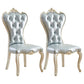 European style Birch Leather Side chair Light color Parsons Dining Chair Light Gray 2 Piece Set Clearhalo ' kitchen&dining_furn' 'Dining Chairs' 'Dining Tables & Seating' 'dining_chair' 'furn' 'furn_dining_chair' 'Furniture' 'furniture_dining_chair' 'Kitchen & Dining Furniture' 'kitchen' 3671918