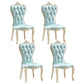 European style Birch Leather Side chair Light color Parsons Dining Chair Light Blue 4 Piece Set Clearhalo ' kitchen&dining_furn' 'Dining Chairs' 'Dining Tables & Seating' 'dining_chair' 'furn' 'furn_dining_chair' 'Furniture' 'furniture_dining_chair' 'Kitchen & Dining Furniture' 'kitchen' 3671937