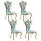 European style Birch Leather Side chair Light color Parsons Dining Chair Light Green 4 Piece Set Clearhalo ' kitchen&dining_furn' 'Dining Chairs' 'Dining Tables & Seating' 'dining_chair' 'furn' 'furn_dining_chair' 'Furniture' 'furniture_dining_chair' 'Kitchen & Dining Furniture' 'kitchen' 3671940
