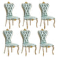 European style Birch Leather Side chair Light color Parsons Dining Chair Light Green 6 Piece Set Clearhalo ' kitchen&dining_furn' 'Dining Chairs' 'Dining Tables & Seating' 'dining_chair' 'furn' 'furn_dining_chair' 'Furniture' 'furniture_dining_chair' 'Kitchen & Dining Furniture' 'kitchen' 3671941