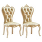 European style Birch Leather Side chair Light color Parsons Dining Chair Light Gold 2 Piece Set Clearhalo ' kitchen&dining_furn' 'Dining Chairs' 'Dining Tables & Seating' 'dining_chair' 'furn' 'furn_dining_chair' 'Furniture' 'furniture_dining_chair' 'Kitchen & Dining Furniture' 'kitchen' 3671945