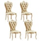 European style Birch Leather Side chair Light color Parsons Dining Chair Light Gold 4 Piece Set Clearhalo ' kitchen&dining_furn' 'Dining Chairs' 'Dining Tables & Seating' 'dining_chair' 'furn' 'furn_dining_chair' 'Furniture' 'furniture_dining_chair' 'Kitchen & Dining Furniture' 'kitchen' 3671946