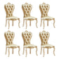European style Birch Leather Side chair Light color Parsons Dining Chair Light Gold 6 Piece Set Clearhalo ' kitchen&dining_furn' 'Dining Chairs' 'Dining Tables & Seating' 'dining_chair' 'furn' 'furn_dining_chair' 'Furniture' 'furniture_dining_chair' 'Kitchen & Dining Furniture' 'kitchen' 3671947