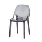 Glam Style Plastic Kitchen Dining Room Chair Set Solid Back Side Chairs Grey 1 Piece Clearhalo ' kitchen&dining_furn' 'Dining Chairs' 'Dining Tables & Seating' 'dining_chair' 'furn' 'furn_dining_chair' 'Furniture' 'furniture_dining_chair' 'Kitchen & Dining Furniture' 'kitchen' 3671949