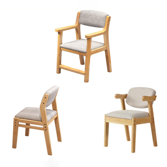 Contemporary Wood Side Chair Open Back Dining Side Arm Chair for Home Use Clearhalo ' kitchen&dining_furn' 'Dining Chairs' 'Dining Tables & Seating' 'dining_chair' 'furn' 'furn_dining_chair' 'Furniture' 'furniture_dining_chair' 'Kitchen & Dining Furniture' 'kitchen' 3671976