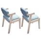 Contemporary Wood Side Chair Open Back Dining Side Arm Chair for Home Use Blue 2 Piece Set Clearhalo ' kitchen&dining_furn' 'Dining Chairs' 'Dining Tables & Seating' 'dining_chair' 'furn' 'furn_dining_chair' 'Furniture' 'furniture_dining_chair' 'Kitchen & Dining Furniture' 'kitchen' 3671989