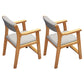 Contemporary Wood Side Chair Open Back Dining Side Arm Chair for Home Use Natural 2 Piece Set Clearhalo ' kitchen&dining_furn' 'Dining Chairs' 'Dining Tables & Seating' 'dining_chair' 'furn' 'furn_dining_chair' 'Furniture' 'furniture_dining_chair' 'Kitchen & Dining Furniture' 'kitchen' 3671992