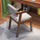Contemporary Wood Side Chair Open Back Dining Side Arm Chair for Home Use Walnut 1 Piece Clearhalo ' kitchen&dining_furn' 'Dining Chairs' 'Dining Tables & Seating' 'dining_chair' 'furn' 'furn_dining_chair' 'Furniture' 'furniture_dining_chair' 'Kitchen & Dining Furniture' 'kitchen' 3671994
