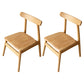 Modern Style Solid Wood Chairs Kitchen Dining Open Back Side Chair Set Wood Wood 2 Piece Set Clearhalo ' kitchen&dining_furn' 'Dining Chairs' 'Dining Tables & Seating' 'dining_chair' 'furn' 'furn_dining_chair' 'Furniture' 'furniture_dining_chair' 'Kitchen & Dining Furniture' 'kitchen' 3672012