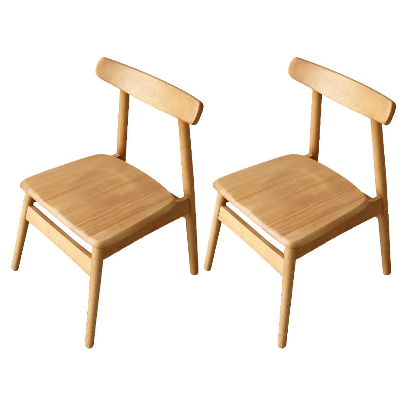 Modern Style Solid Wood Chairs Kitchen Dining Open Back Side Chair Set Wood Wood 2 Piece Set Clearhalo ' kitchen&dining_furn' 'Dining Chairs' 'Dining Tables & Seating' 'dining_chair' 'furn' 'furn_dining_chair' 'Furniture' 'furniture_dining_chair' 'Kitchen & Dining Furniture' 'kitchen' 3672012